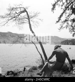 Ein Ausflug in den Südschwarzwald, Deutsches Reich 1930er Jahre. Un viaggio per la Foresta Nera meridionale, Germania 1930s. Foto Stock