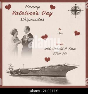 Grafica del giorno di San Valentino Foto Stock
