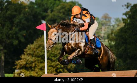 Prove a cavallo del Weston Park autunno 2021 Foto Stock