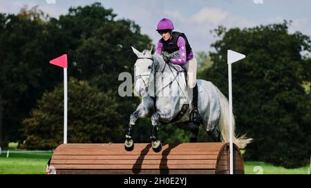 Prove a cavallo del Weston Park autunno 2021 Foto Stock