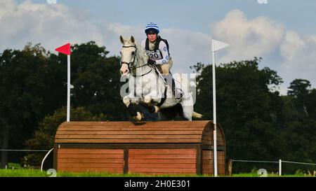 Prove a cavallo del Weston Park autunno 2021 Foto Stock