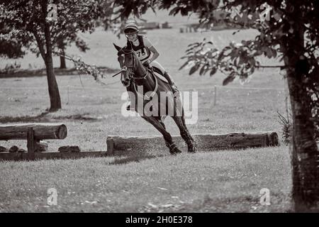 Prove a cavallo del Weston Park autunno 2021 Foto Stock