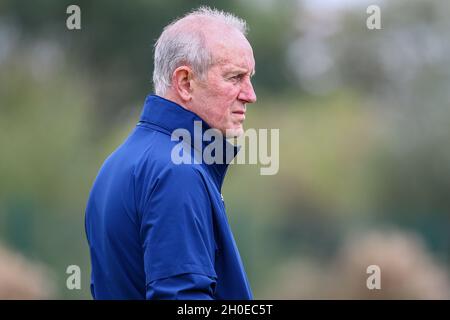Scozia, il 09 ottobre 2021, il capo allenatore degli U19s Billy Stark presso la Poolfoot Farm, Fleetwood, Inghilterra. Foto di Sam Fielding / SLF Studios Foto Stock