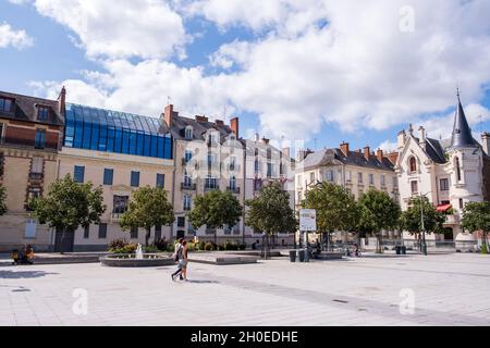 Rennes (Bretagna, Francia nord-occidentale): Facciate di costruzione in piazza Place Hoche, nel centro della città Foto Stock