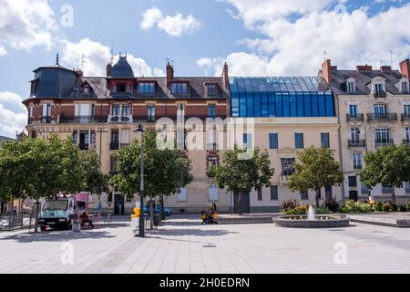 Rennes (Bretagna, Francia nord-occidentale): Facciate di costruzione in piazza Place Hoche, nel centro della città Foto Stock