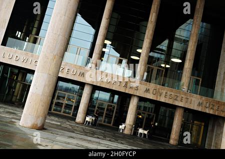 Architettura del Museo Ludwig a Budapest (Museo d'Arte Contemporanea), Ungheria Foto Stock