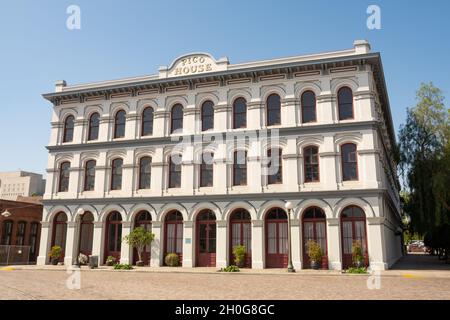 Los Angeles, California - Stati Uniti - Luglio 7th 2021 - la storica Pico House nel centro di LOS ANGELES. Costruito da Pio Pico. Foto Stock