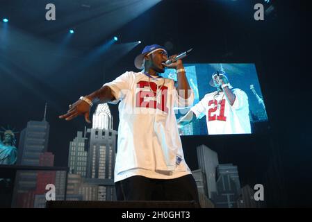 Milano Italia 2003-09-23: 50 cent in concerto al Forum Assago Foto Stock