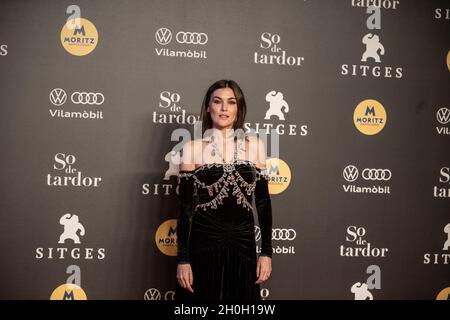 Marta Nieto la actriz brillo en sitges festival de este año, festival internacional de cine fantástico 2021 Foto Stock