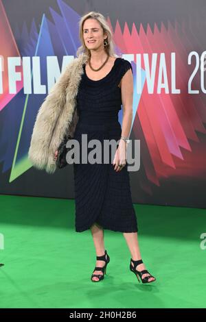 Nichola Martin arriva al Fantasma dell'Open al BFI London Film Festival 2021, 12 ottobre 2021 Southbank Centre, Royal Festival Hall, Londra, Regno Unito. Foto Stock