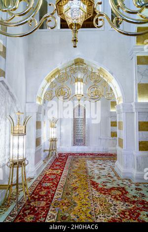 4 dicembre 2016, Muscat, Oman: Dettagli interni della moschea Muhammad al-Amin a Muscat, Oman Foto Stock