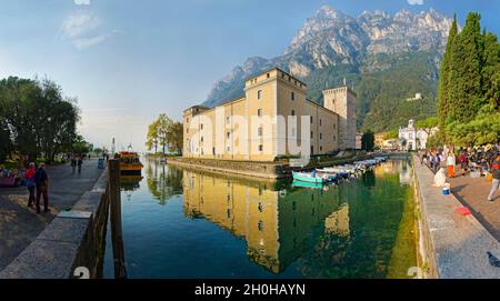 Rocca medievale e Museo, Riva del Garda, Lago di Garda Nord, Trento, Trentino-Alto Adige, Italia Foto Stock