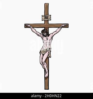 Gesù Cristo Vector Illustrazione Clipart Illustrazione Vettoriale