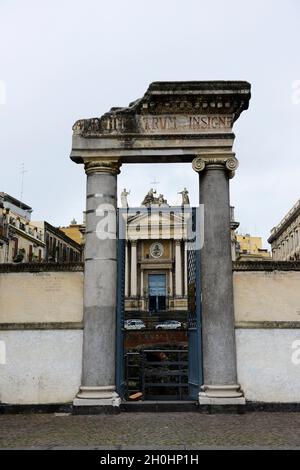 Anfiteatro Romano di Catania in Piazza Stesicoro. Foto Stock