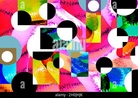 La pittura astratta di alta qualità presentata con inchiostro alcolico dà al designer un background d'arte moderna. Foto Stock