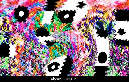 La pittura astratta di alta qualità presentata con inchiostro alcolico dà al designer un background d'arte moderna. Foto Stock