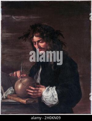 Salvator Rosa, autoritratto, pittura, circa 1647 Foto Stock