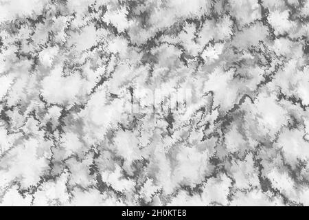 Sfondo astratto in marmo creativo con effetto fluido, sfumature grigio bianco foderate. Illustrazione di alta qualità Foto Stock