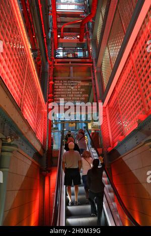 IRLAND .DUBLIN. GUINNESS MUSEUM SUL MAGAZZINO FASE 7 NELLA VECCHIA BIRRERIA, FONDATA NEL 1759 Foto Stock