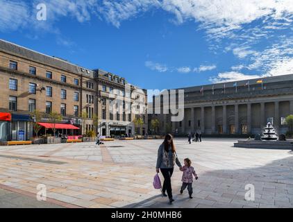 City Square nel centro di Dundee, Scozia, Regno Unito Foto Stock