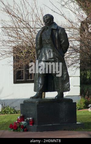 Monumento del leader jugoslavo Maresciallo Josip Broz Tito nel vecchio museo del villaggio - Staro selo Kumrovec, Croazia Foto Stock