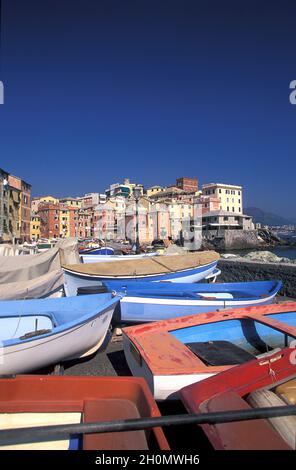 ITALIA. LIGURIA. GENOVA. BOCCADASSE, IN ZONA AN OLD MARINER Foto Stock