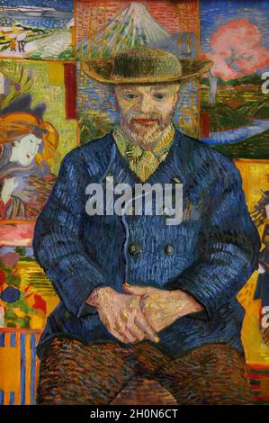 Vincent Van Gogh (1853-1890). Pittore post-impressionista olandese. Père Tanguy. Verticale. Olio su tela (92 x 75 cm), Museo Rodin 1887. Parigi. Francia. Foto Stock