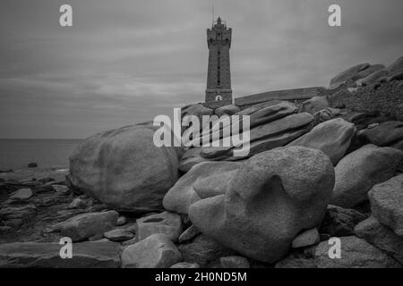 Phare de Ploumanac'h Foto Stock