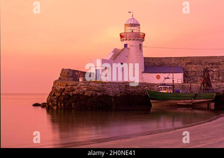 Balbriggan Lighthouse, County Dublin, Irlanda Foto Stock