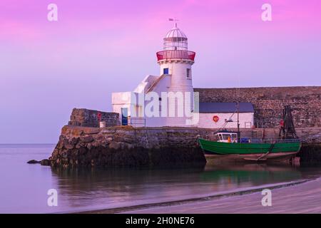 Balbriggan Lighthouse, County Dublin, Irlanda Foto Stock