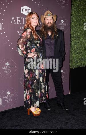 Nashville, Stati Uniti. 13 ottobre 2021. Morgane Stapleton, Chris Stapleton partecipa al CMT Artist of the Year 2021 il 13 ottobre 2021 a Nashville, Tennessee. Foto: Ed Rode/imageSPACE Credit: Imagespace/Alamy Live News Foto Stock