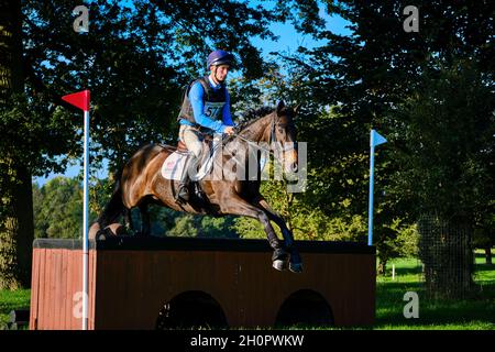 Prove a cavallo di Weston Park 2021 Foto Stock