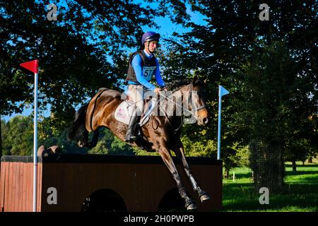 Prove a cavallo di Weston Park 2021 Foto Stock