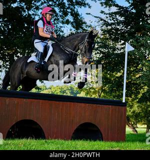 Prove a cavallo di Weston Park 2021 Foto Stock