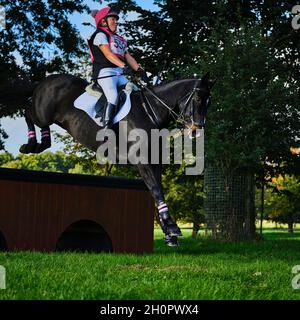 Prove a cavallo di Weston Park 2021 Foto Stock