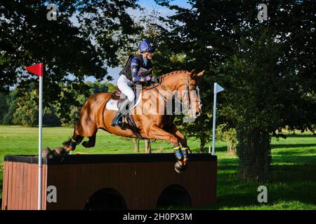 Prove a cavallo di Weston Park 2021 Foto Stock