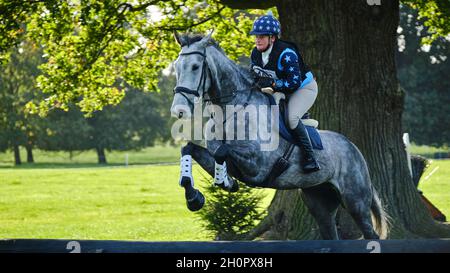 Prove a cavallo di Weston Park 2021 Foto Stock