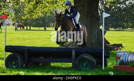 Prove a cavallo di Weston Park 2021 Foto Stock