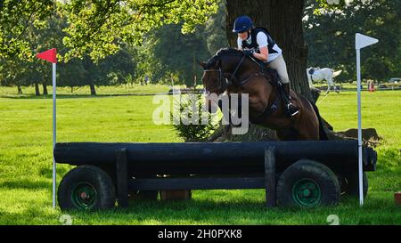 Prove a cavallo di Weston Park 2021 Foto Stock