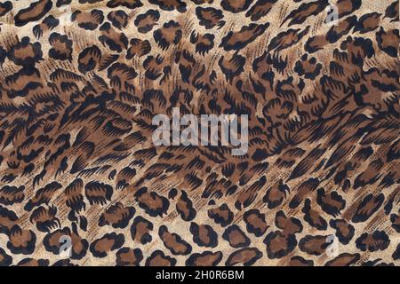 Sfondo texture con motivo a punti leopardo. Sfondo o texture animale selvatico Foto Stock