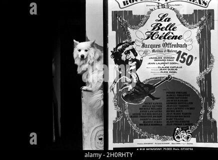 Street Photography, Parigi, Francia, 1976, la Belle Helène. Foto Stock