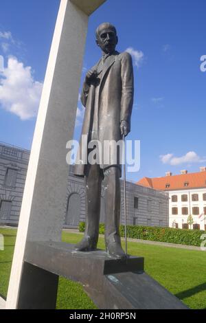 Statua del Conte Istvan Bethlen de Bethlen, quartiere del Castello, Budapest, Ungheria Foto Stock
