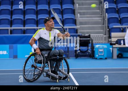 Tokyo, Giappone, 29 agosto 2021, Tokyo 2020 Paralimpic games, Men's chair tennis. LINO Thomas Austria Foto Stock