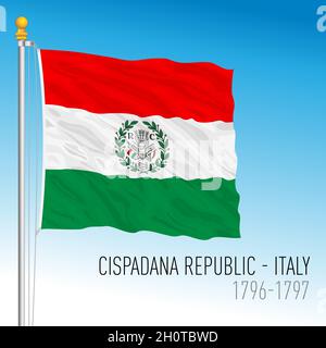 Drapeau République Cispadane (1796-1797) - vente en ligne