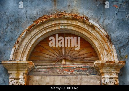 Imbarcati all'ingresso della vecchia San Juan Puerto Rico Foto Stock