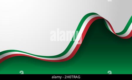 EPS10 Vector Patriotic background con i colori della bandiera italiana. Un elemento di impatto per l'uso che si desidera fare di esso. Illustrazione Vettoriale