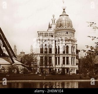 Il Padiglione del gas, 1889 Exposition Universelle, Parigi, Francia Foto Stock