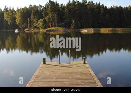 Paesaggio marino a Kitö, nel sud della Finlandia Foto Stock