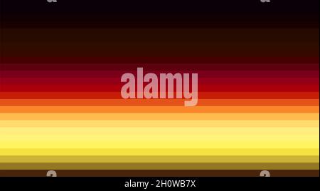 Astratto semplice sfondo a righe in colori marrone, rosso e giallo. Motivo grafico Foto Stock