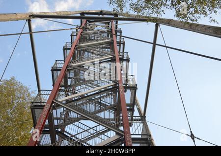 Götzer Berg 108 m a Brandeburgo, Germania - 6 ottobre 2021. Foto Stock